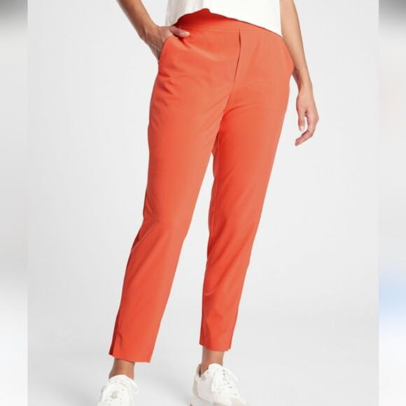 Athleta Brooklyn Ankle Pant – Size 12 Orange - Picture 1 of 10